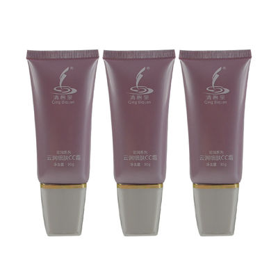 30g offset Printed hot stamping Squeeze square tube BB CC Cream Tubes Lotion tubes Packaging With Acrylic Screw Cap