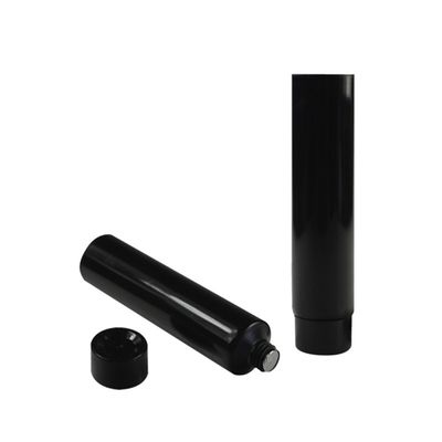 Custom Printed LOGO Empty Tube Cosmetic Black White Skin Care Oil Lotion Matte Transparent Plastic Tube 60ml80ml100ml120
