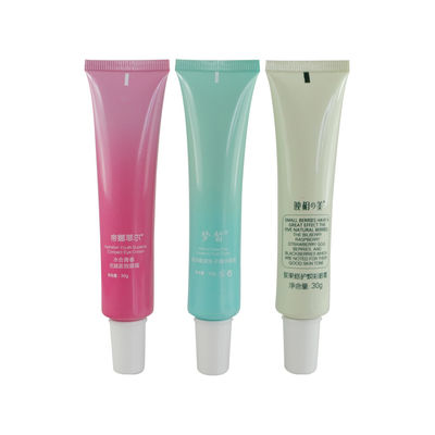 Customized PE tube lotion massage aloe cleanser empty packaging container cosmetics extrusion laminated plastic tube
