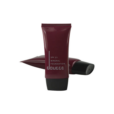 luxury custom black facial cleanser plastic packaging cream cosmetic tube for face wash