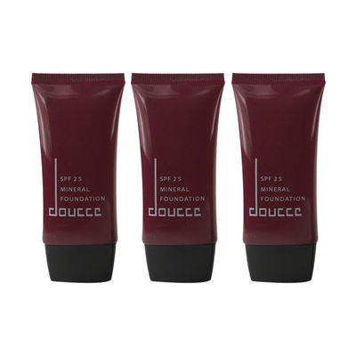 luxury custom black facial cleanser plastic packaging cream cosmetic tube for face wash