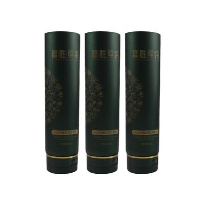 empty Printed pe plastic cosmetic printing skincare facial cleaner tube with flip top lid