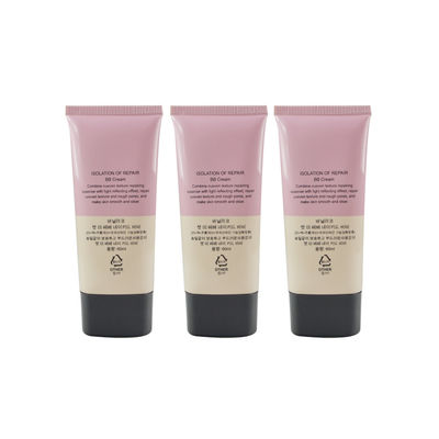 High quality custom PE plastic cosmetic container packaging soft tube for facial cleaner/lotion with flip lid