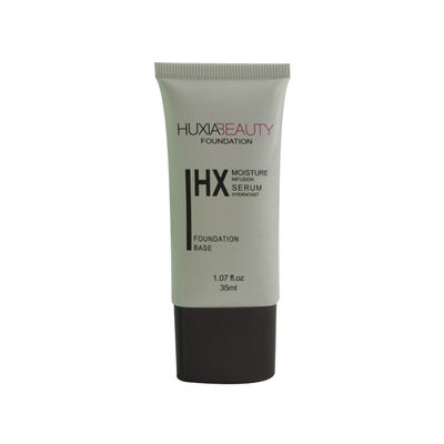 Wholesale hot stamping White Body lotion tube Facial Cleanser plastic cosmetic tube packaging with screw cap