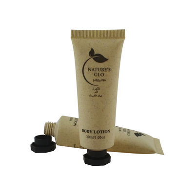 Black Sun Care Cream Cosmetic Plastic Soft Tube With Flip Top Cap
