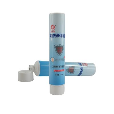 Round Plastic Cosmetic Packaging Tube Transparent Empty Lotion shower gel Personal Tubes With Transparent Flip Top